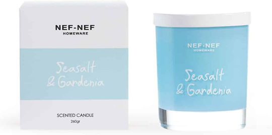 Nef-Nef Homeware Αρωματικό Κερί σε Βάζο με Άρωμα Sea Salt & Gardenia 260gr