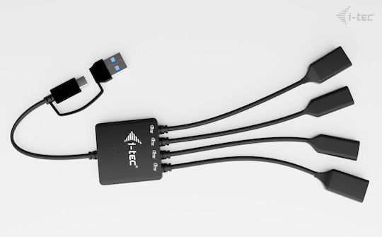 i-tec Hub 4 Θυρών USB 3.2 με σύνδεση USB-C / USB-A