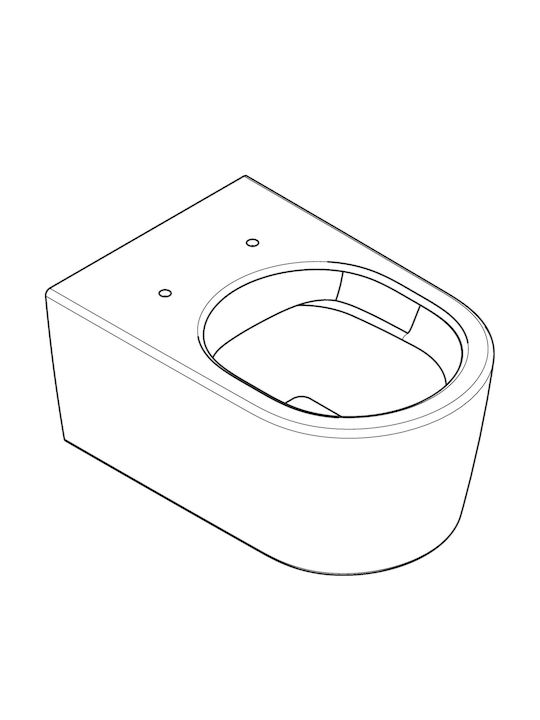 Hansgrohe Λεκάνη Κρεμαστή με Καζανάκι Χωρίς Κάλυμμα