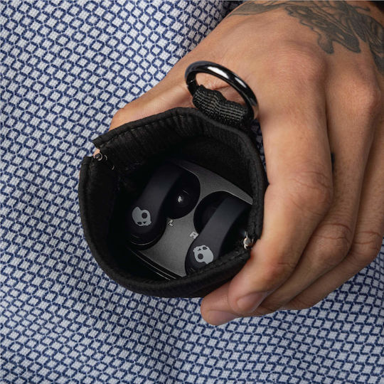 Skullcandy Push 720 Open Open Ear Bluetooth Handsfree Earphones with Sweat Resistance and Charging Case Black