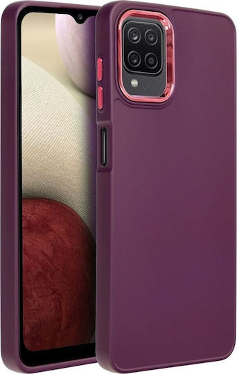 Partner Tele Back Cover Σιλικόνης / Πλαστικό / Tempered Glass Μωβ (Galaxy A12)