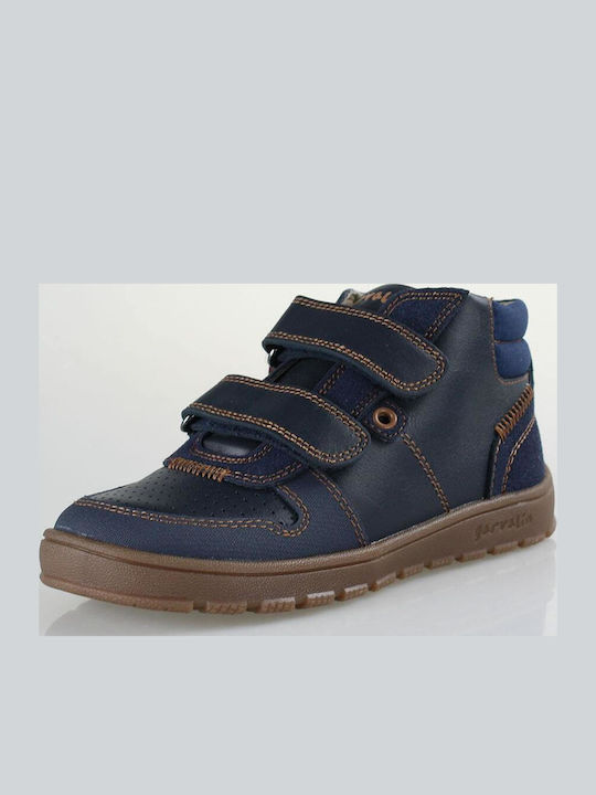 Παιδικά Sneakers High με Σκρατς Μπλε