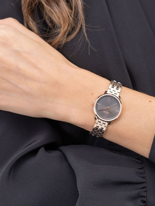 Boss Lucia Γυναικείο Ρολόι 28mm Μπαταρίας με Ροζ Χρυσό Μεταλλικό Μπρασελέ
