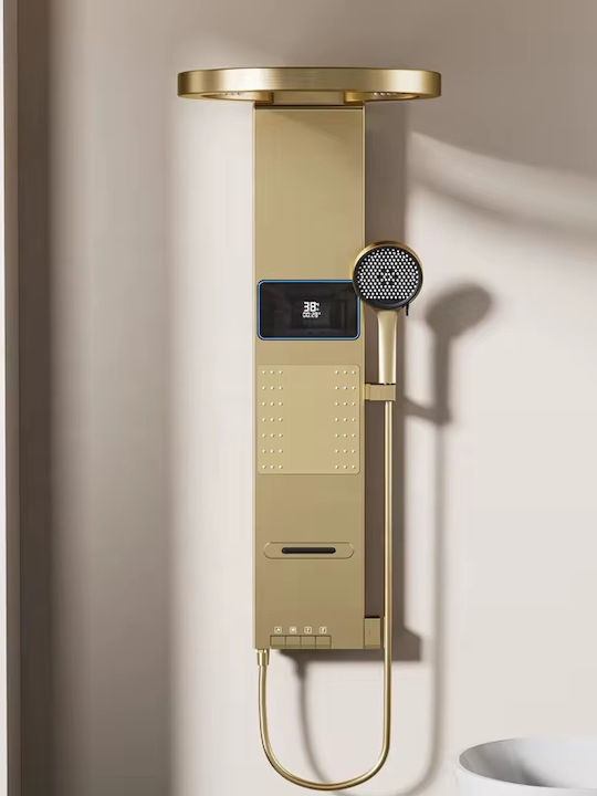 Naron Coloană de Hidromasaj 113cm Auriu