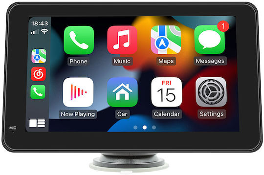 7 Inch Touch Screen Multimedia for Car Dashboard with Apple CarPlay Android Auto Bluetooth