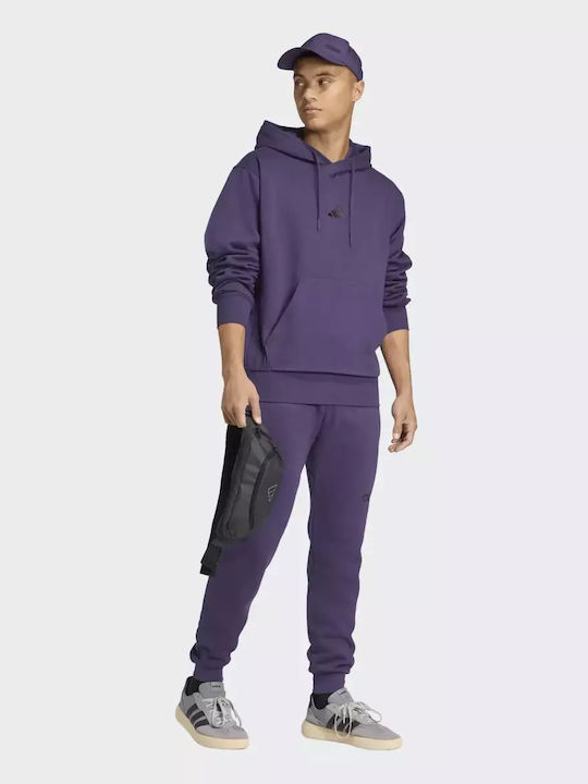 Essentials Φούτερ με Κουκούλα Purple/black