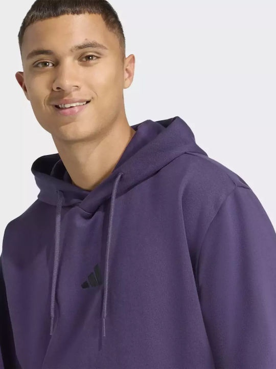 Essentials Φούτερ με Κουκούλα Purple/black