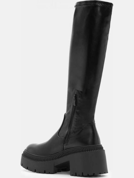 Damenstiefel mit hohem Absatz Schwarz