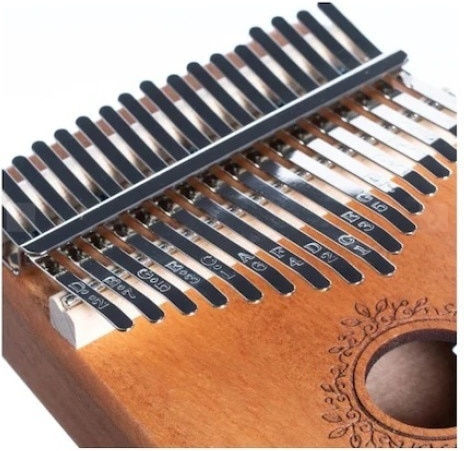 Foxmag24 Instrument Muzical Din Lemn Kalimba 17 Note Accesorii Culoare Lemn Natural
