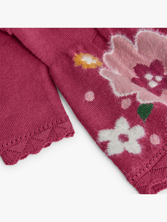 Children's Dress Long Sleeve Knitted Pink