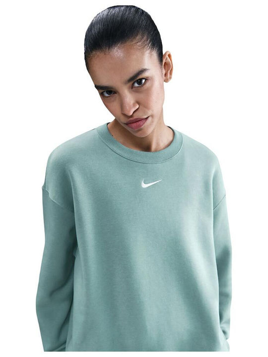Sportswear Long Women's Sweatshirt Turquoise