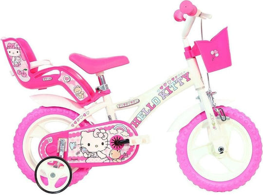 Dino Bikes 12" Kids Bicycle City Pink