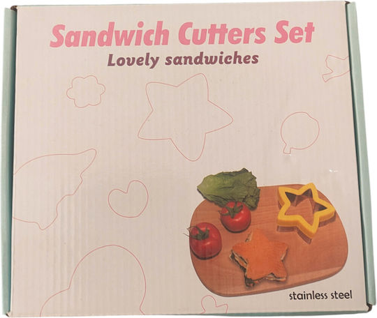 Red Mickey Dough Vegetable & Fruit Cutting Set Stainless Steel Various Shapes 12 Pieces Queen Mother