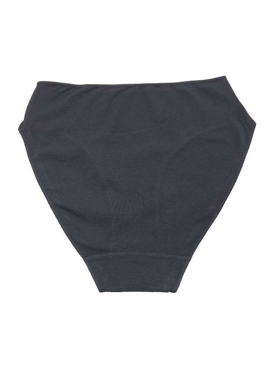 Cotton High Waist Women's Brief Black