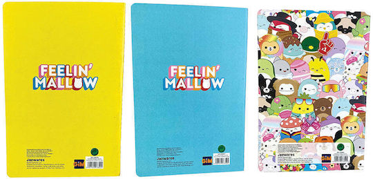 Gim Squishmallows Σετ 3 Σημειωματάρια A5 (Διάφορα Σχέδια)