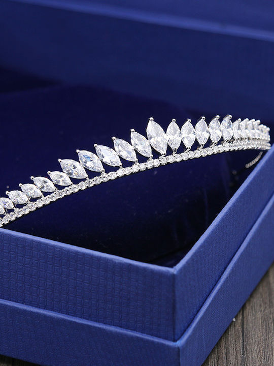 Victoria Beautiful Elegant Bridal Tiara Genuine Zircon Crystals