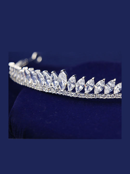 Victoria Beautiful Elegant Bridal Tiara Genuine Zircon Crystals