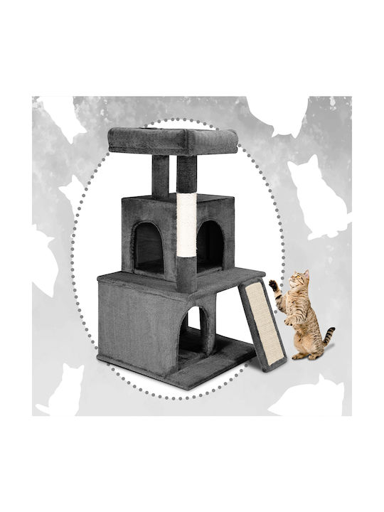 Bakaji Stâlp pentru zgâriat pisici Gri 20x20cm