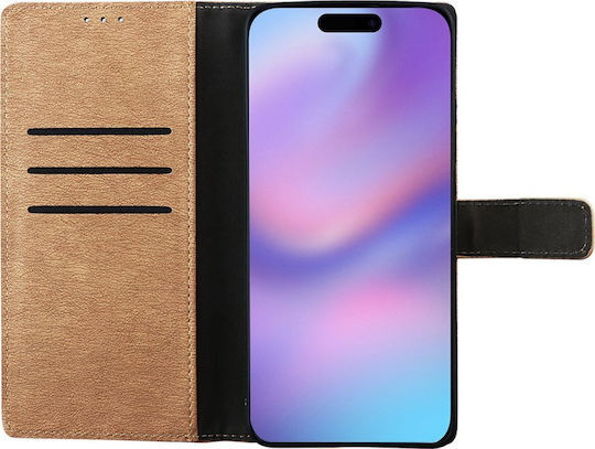 Volte-Tel Book Synthetic Leather / Silicone Gold (iPhone Air)