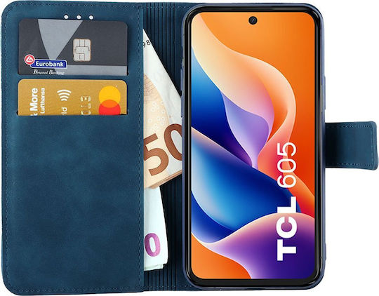 Lime Книга Изкуствена кожа / Силикон Син (TCL 605/60 SE)
