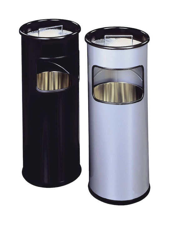 Durable Μεταλλικό Καλάθι Αχρήστων 17lt Ασημί