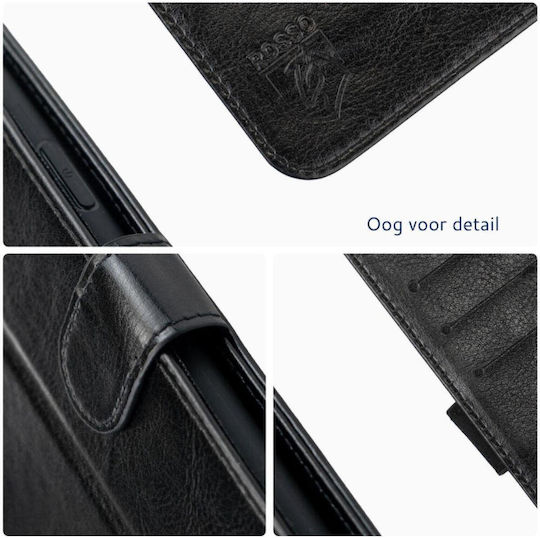 Rosso Element Pu Wallet Δερματίνης Μαύρο (Honor Magic7 Pro)