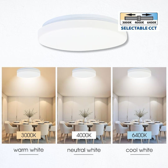 Vivalux Ceiling Mount Light 35cm with Integrated LED