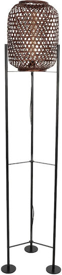 GloboStar Curacao Stehleuchte H165xB30cm. mit Fassung für Lampe E27 Schwarz