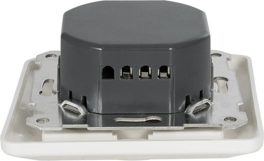 GloboStar Wall Mounted Dimmer Switch with LED Frame Rotary 400W in White Color