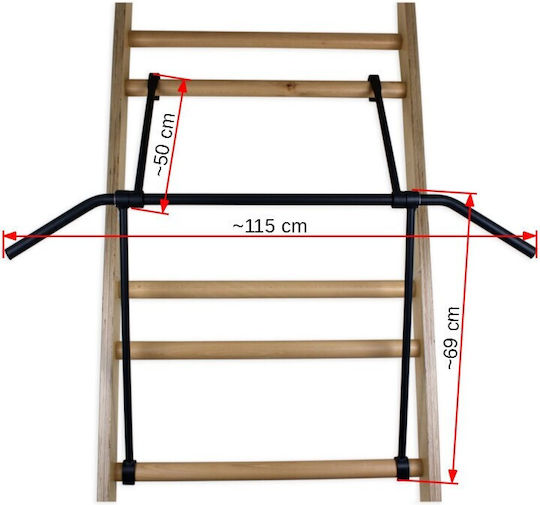 Master Wall Pull-Up Bar for Maximum Weight 110kg
