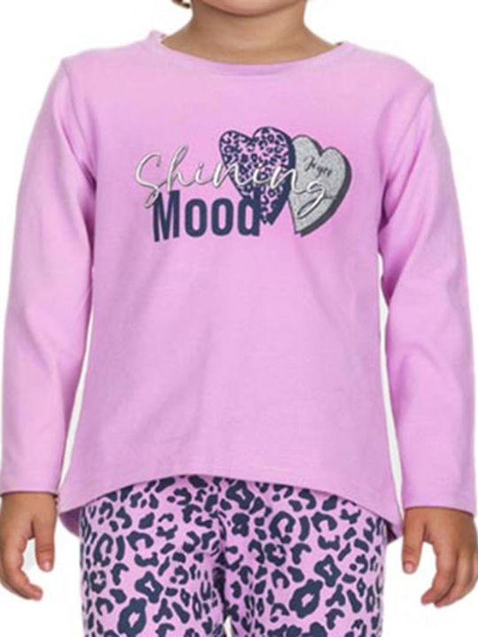 Kinder-Set mit Leggings Winter 2Stück Lilac