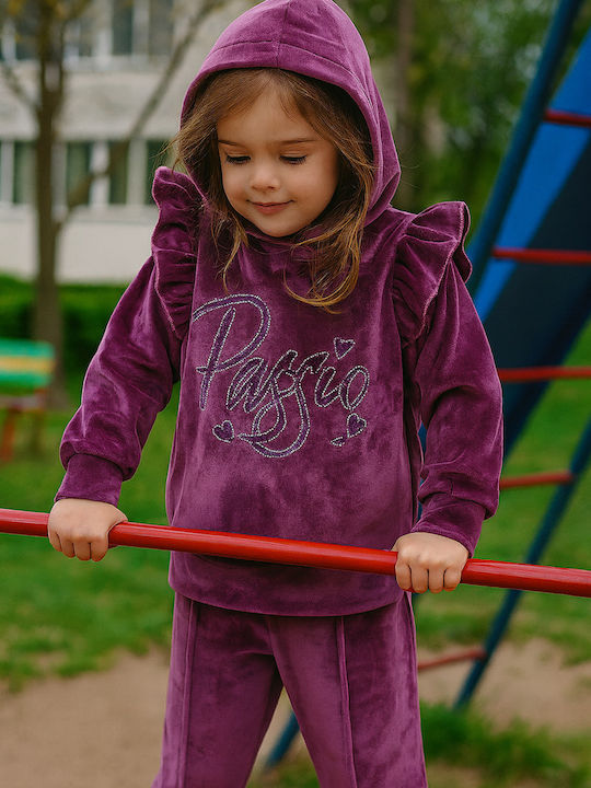 Kinder-Set mit Hose Winter 2Stück burgundy