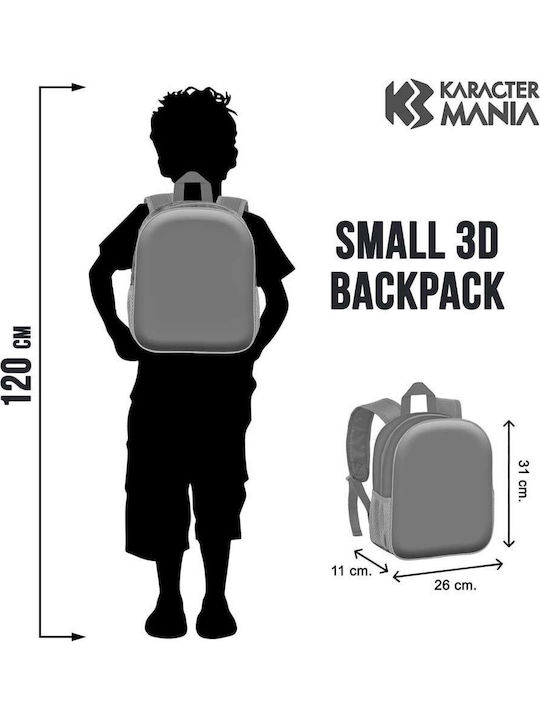 Karactermania 3D Schulranzen Rucksack Kindergarten mit Flaschenhalter