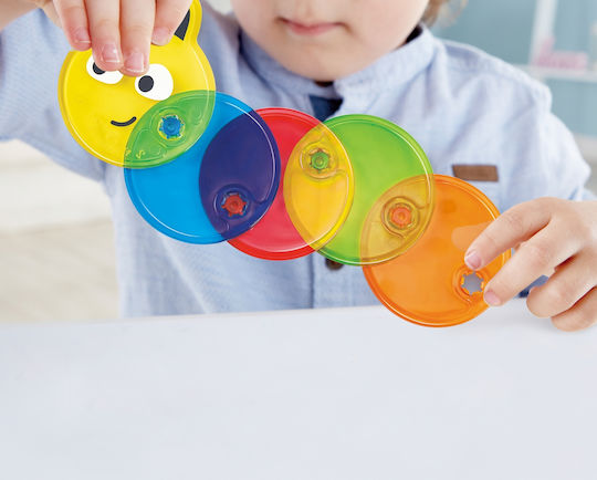 Hape Animăluț Colour Mix Caterpillar cu lumină pentru 24++ Luni