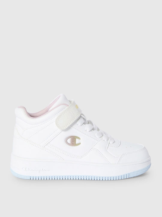 Rebound Vintage Kinder Sneakers Hoch Weiß