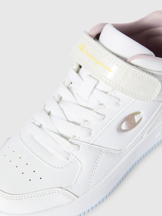 Rebound Vintage Kinder Sneakers Hoch Weiß