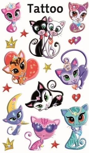 Avery Kitty Kinder Tattoos