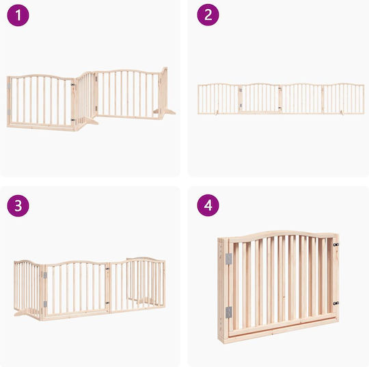 vidaXL Divider Dog in White Color 320 x 60cm
