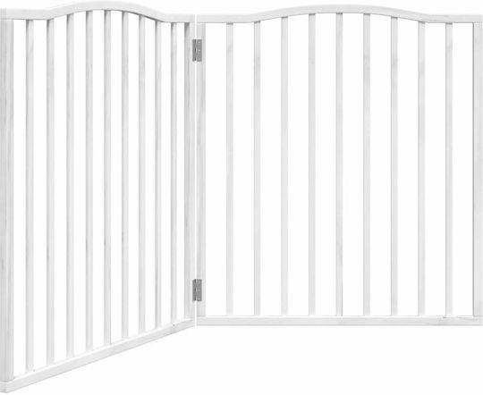 vidaXL Divider de verandă pentru Câini de Culoare Alb 320 x 90cm