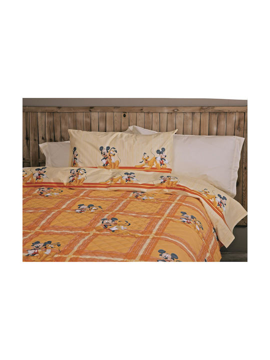 Palamaiki Set Kids Quilt Semi Double Disney Alegria Orange 170x260cm