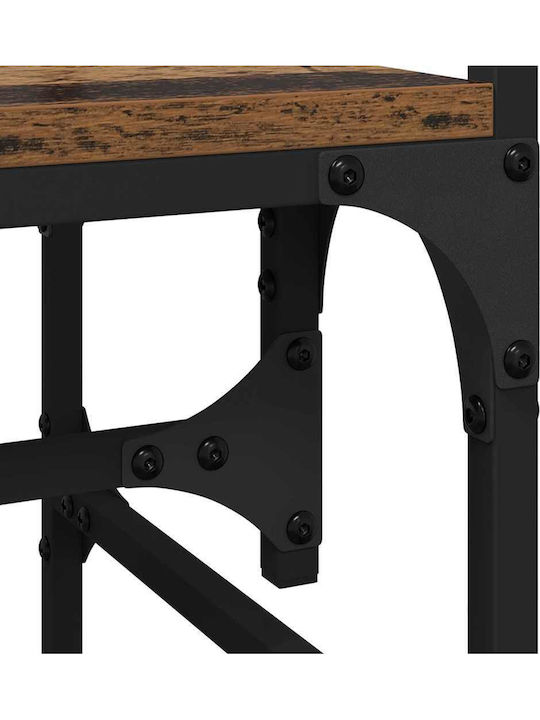 vidaXL Cuier de podea din Lemn Maro 89x39x184.5cm