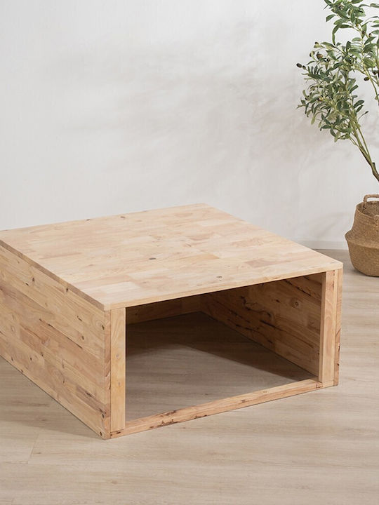 Nextdeco Wooden Storage Box with Lid Beige 39cm 1pcs