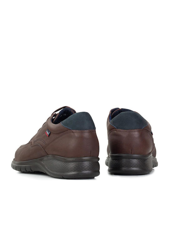 Leder Herren Freizeitschuhe Marron 12700