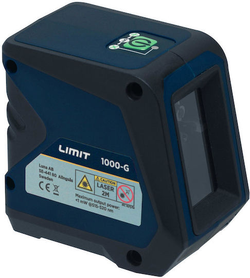 Limit Αυτορυθμιζόμενο Γραμμικό Αλφάδι Laser Πράσινης Δέσμης 1.5V με Εύρος Εργασίας 15m