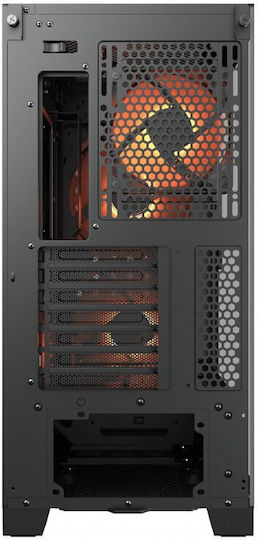 Cougar Airface Eco RGB Gaming Midi Tower Κουτί Υπολογιστή με Πλαϊνό Παράθυρο Μαύρο