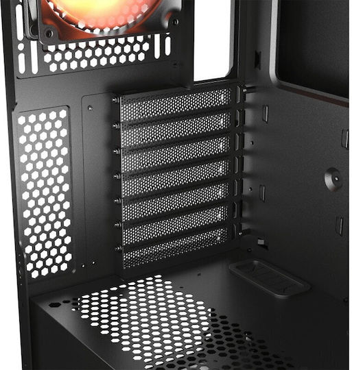 Cougar Airface Eco RGB Gaming Midi Tower Κουτί Υπολογιστή με Πλαϊνό Παράθυρο Μαύρο