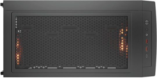 Cougar Airface Eco RGB Gaming Midi Tower Κουτί Υπολογιστή με Πλαϊνό Παράθυρο Μαύρο