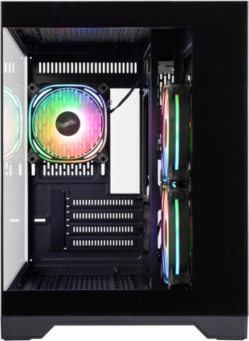 1STPLAYER MV6-TP Gaming Mini Tower Κουτί Υπολογιστή με Πλαϊνό Παράθυρο και ARGB Φωτισμό Μαύρο