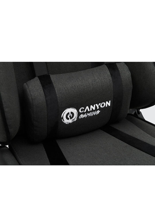 Canyon Crest Υφασμάτινη Καρέκλα Gaming με Ρυθμιζόμενα Μπράτσα Γκρι
