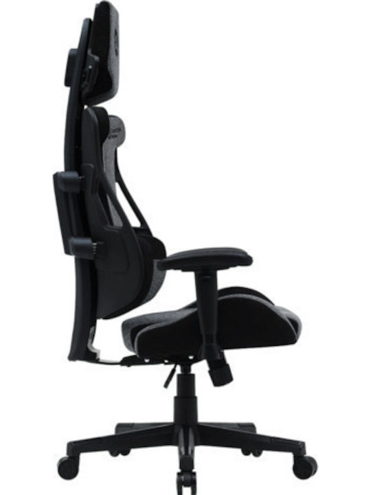 Canyon Morphos Fabric Gaming Chair with Adjustable Arms Gray